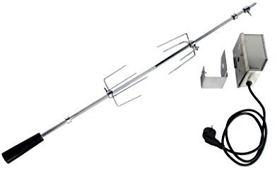 Universal Grillspieß mit Motor 220V -Edelstahl- 83 cm lang