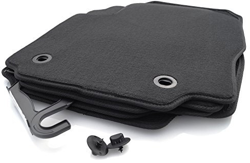 kh Teile Fußmatten/Velours Automatten Original Qualität Stoffmatten 4-teilig schwarz