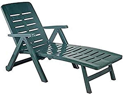 IPAE Tumbona Plegable con Ruedas SMERALDO Verde