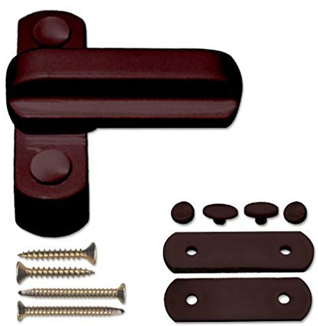 5 x Chocolate Brown Sash Jammers & Fitting Screws for UPVC/PVC Windows or Doors - A high Security arm - Includes Fitting Instructions