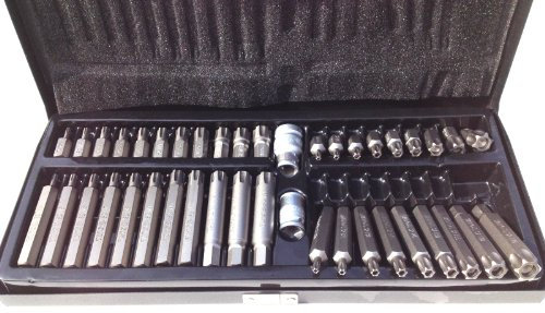 SCREWDRIVER BIT SET TORX SE.& RIBE 42PCS