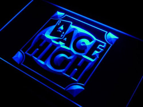 ADVPRO i913-b ACE HIGH Poker Room Neon Light Sign Barlicht Neonlicht Lichtwerbung