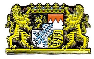 FahnenMax® Pin Anstecker Freistaat Bayern Löwen Wappen