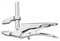 Facom 521. 2-0 serrage fermeture à pression Clamp 200