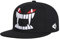 Quanhaigou Baseballkappe, Motiv: Galaxie, Unisex, Trucker, Hip-Hop, Plaid, flache Krempe, verstellbar, Violett, Weiße Zähne schwarz, Einheitsgröße