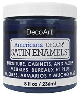 Americana Décor Peinture à bouteille en émaux satinés, acrylique, denim foncé, 7 x 7 x 8 cm