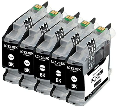 Supply Guy 5 Druckerpatronen kompatibel mit Brother LC123 passend für DCP-J132w DCP-J150 DCP-J152w DCP-J152wr DCP-J172w DCP-J4110dw DCP-J4110w DCP-J552dw DCP-J752dw MFC-J245 MFC-J 470 und weitere