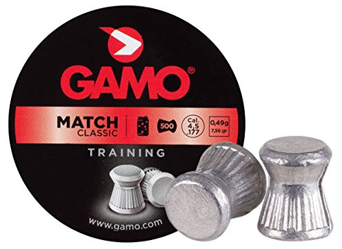 Gamo Flat Nose .177 Caliber Match Pellets (Tin of 500)