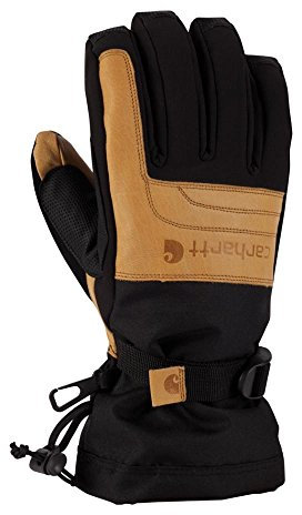 Carhartt Men's Cold Snap Insulated Work Glove, Black/Barley, Small