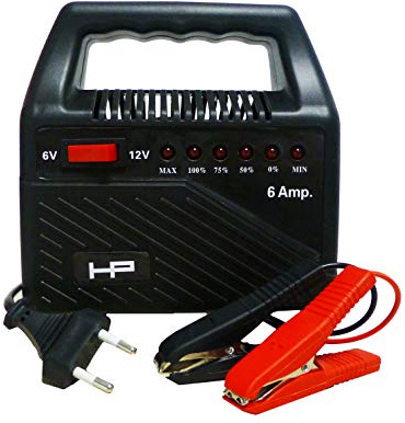 HP-Autozubehör 20502 6 AMP Batterieladegerät, Schwarz