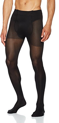 GLAMORY Herren-Strumpfhose Microman 100 DEN, Schwarz (Schwarz), XX-Large (Herstellergröße: 2XL-(52-54))