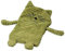Inwolino 4038904087861 Inware 8718 - Wärmetier Katze, 17 x 26 cm, Füllung herausnehmbar, grün