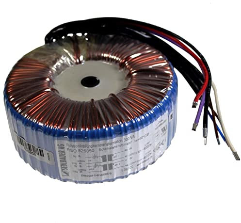 Sedlbauer Ringkerntrafo Transformator 300VA 2x30V für Audio, Industrie, Halogen und Schienensysteme - 230V Eingangsspannung - 60V Sekundärspannung - M