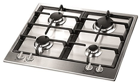 Vitrokitchen EN62IB Integrado Encimera de gas Acero inoxidable hobs - Placa (Integrado, Encimera de gas, Acero inoxidable, Acero inoxidable, Acero inoxidable, propano/butano)