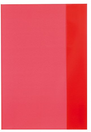 10 Herlitz Heftumschläge/Hefthüllen DIN A5 / Farbe: transparent rot