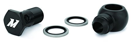 Mishimoto MMBB-10ANBK Banjo Fitting w/Bolt M20 x -10AN, Black
