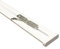 iso-design Gardinenschienen 2 läufig aus Aluminium in weiß mit Deckenriegel, 300 cm (2 x 150 cm)