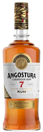 Angostura 7-Year-Old House Signature | Premium Caribbean Rum | 40% ABV | 70cl | Aged 7 years in oak casks | Notes of molasses, espresso & chocolate | Full-bodied with a rich, toffee-led finish