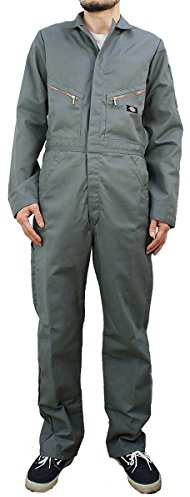 Dickies Deluxe Langarm-Overall für Herren, 212,6 g, Twill-Mechaniker-Overall mit Reißverschluss vorne, industrielle Uniform-Passform