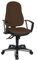 Topstar 9020AG08, Trend SY 10, Bürostuhl, Schreibtischstuhl, ergonomisch, mit Armlehnen, Bezugsstoff dunkelbraun