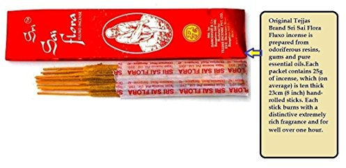 Artcollectibles India 10 Paquetes de Varillas de Incienso Sri Sai Flora Caja para Diwali, Pure Natural para Religiosa oración Diwali navratra