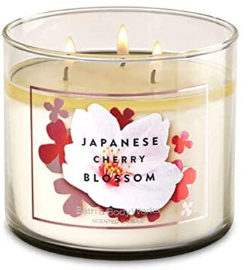 Bougie 3 mèches Japanese Cherry Blossom Bath and Body Works