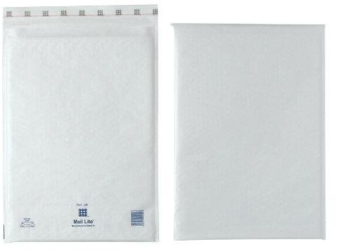 Mail Lite White Bubble Lined Bags J/6 300 x 440mm - Box of 50