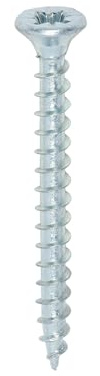 TIMCO Solo Chipboard & Woodscrews - PZ - Double Countersunk 3.5 x 35 - Zinc - Box of 200