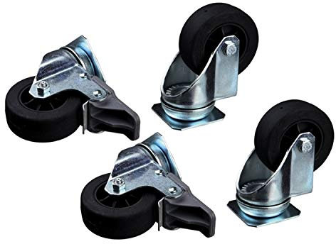 PETGARD Rollen-Set für SKUDO 4, 5 und 6-4er-Rollensatz - stabile Rollen für Transportbox - Rollen für Reise-Box für Tiere - Tierbox-Rollen 4 Stück