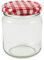 36 x 8 oz (228 mls.) Jam Jars with a choice of seven coloured lids (red gingham)