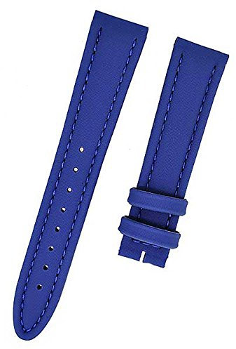 Uhrenarmband Esprit Leder Textiloptik blau Ton in Ton 18mm NEU 8382