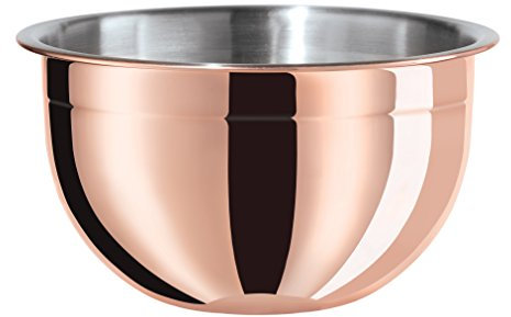 Oggi Copper Plated Stainless Steel 3qt Mixing Bowl - Copper Kitchen Accessories, Baking Tools and Accessories, New House Essentials, Stainless Mixing Bowls Make Great Prep Bowls & Serving Bowls