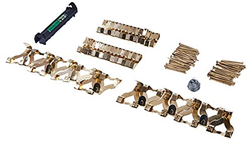 Amtech S5165 Picture Hanging Kit with Picture Hooks, Nails, Hanging Wire and Spirit Level 117pc