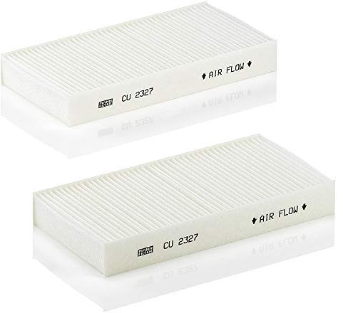 MANN-FILTER CU 2327-2 Innenraumfilter/Kabinenluftfilter (2er Set) - für Pkw + Transporter