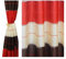FKL DESIGN Home Deco Gardine Ösen - Vorhang - Halbtransparent Ösenvorhänge - Schlafzimmer Wohnzimmer Kinderzimmer - Vorhänge - Weich Fallende Gardinen - 2er Set - 145x245 cm - Schwarz Rot, AGV V20
