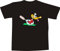 T-Shirt - Herren - schwarz - XL - Logo - Grafik - Design - Popeye Ente mit Paddel und Schwimmweste - Bedruckt - lustig witzige Motive - Fasching Party Fun Sport