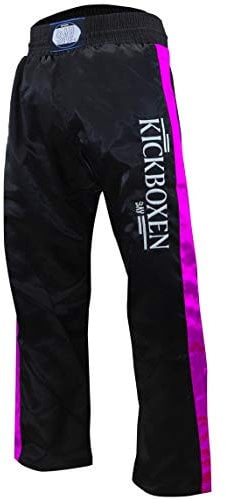 BAY Edel Stick Kickboxhose, Größe 160, pink/schwarz