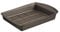 Pyrex Bandeja 28X22Cm Forma Brownies Asimetria, Acero, Negro, 1.56 cm