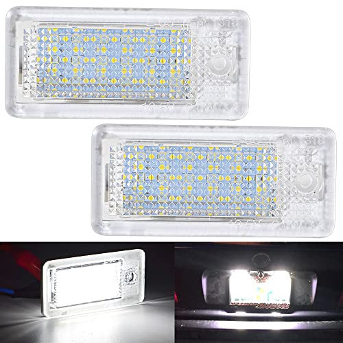 KaTur Error White 6000K 18 LED Kfz Kennzeichenleuchte Lampe für A3 S3 A4 S4 B6 A6 B6 A8 Q7