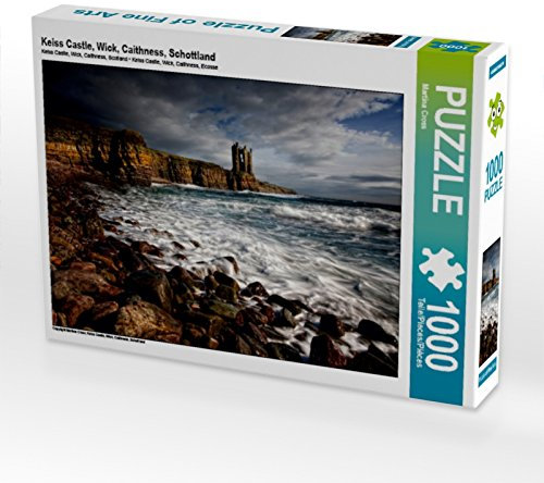 CALVENDO Puzzle Keiss Castle, Wick, Caithness, Schottland 1000 Teile Puzzle quer | 1000 Teile Lege-Größe 64 x 48 cm Foto-Puzzle für glückliche Stunden