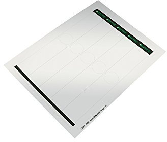 Leitz PC-beschriftbare Rückenschilder selbstklebend für Hängeordner, 125 Stück, Langes und schmales Format, 34 x 279 mm, Papier, grau, 60990085