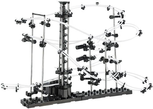 Playtastic Kugelachterbahn: Professionelle Kugel-Achterbahn, 193-teiliger Bausatz (Kugelbahn für Erwachsene, Kugelbahn Bausatz Erwachsene, perpetuum Mobile)
