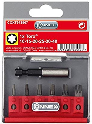Connex COXT973967 Bit-Satz TX-Antrieb, Magnethalter, 7-teilig