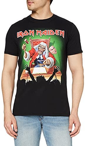 Iron Maiden Men's Deaf Sentence Short Sleeve T-Shirt, Black, X-Large