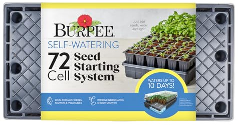 Burpee Self-Watering Seed Starter Tray, 72 Cells