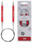 KnitPro K47167 Rundstricknadel, Aluminium, rot, 100cm / 9mm