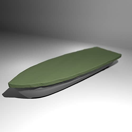 Premium Boot Persenning - Anka, Ruderboot, Schlauchboot, Angelboot & Co Bootsplane extrem reißfest (Olivgrün, 420 cm x 140 cm)