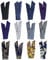 LilMents 12 Mixed Designs Retro Wire Bunny Ears Hair Tie Headband Head Scarf Lot Set (Set ZA)