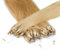 hair2heart Microring Extensions Echthaar glatt - 25 Strähnen 1g 40cm 9/31 lichtblond gold-asch