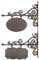 Esschert Design Wandschild, Namensschild, rechteckig oder oval, klein, 1 Stück, Sortiert, ca. 32 cm x 3 cm x 26 cm